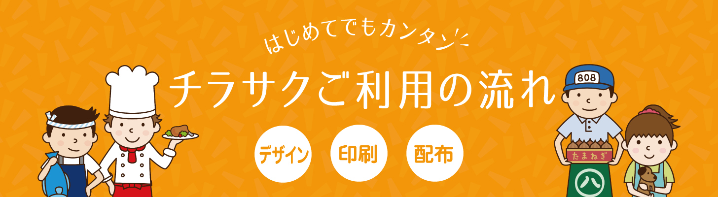 はじめてチラサクでチラシ作成を検討の方へ